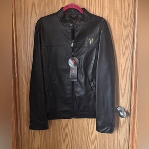 American Eagle Outfitters Black Faux Leather Jacket